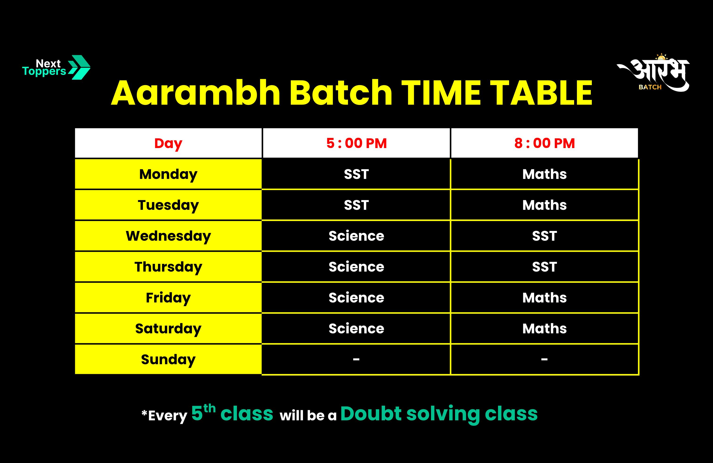 Time Table